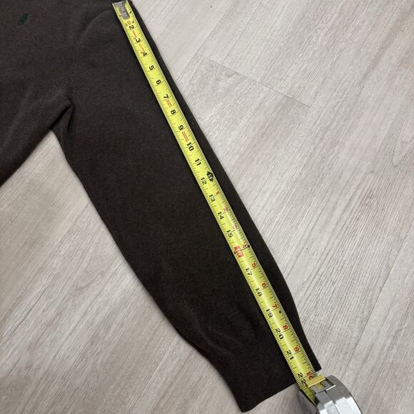 Polo Ralph Lauren Sweater Mens Large Charcoal Pima Cotton 1/4 Zip Preppy Dad - Picture 6 of 10